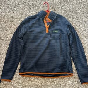 L.L. Bean Blue and Orange Men's Pullover
